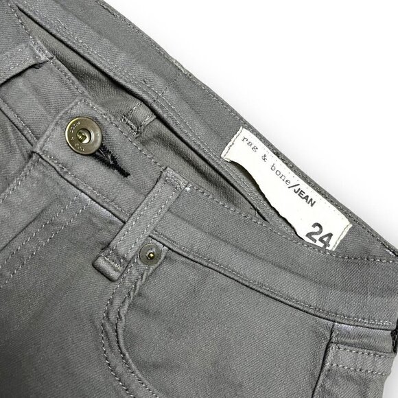 Rag & Bone New York Aged Sage Luxury Designer Stretch Skinny Jeans - 26x30 - Picture 2 of 4